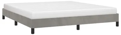 Obrázok produktu pre vidaXL Rám postele bez matraca svetlosivý 180x200 cm zamat