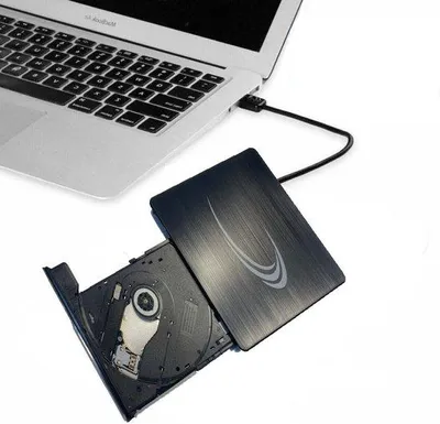 Image de Lecteur DVD-R/CD-RW USB 3.0 externe pour ordinateur portable Windows 11 - noir