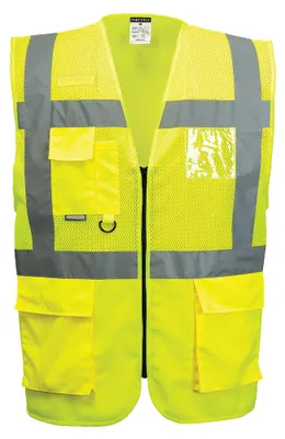 Obrázok produktu pre Portwest C496 MADRID MESH AIR EXECUTIVE VEST Yellow Veľkosť XS