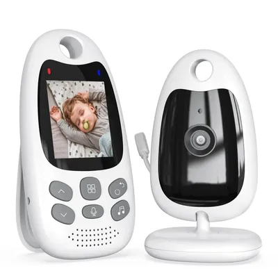 Produktbild von 2 Zoll Babyphone mit Kamera tragbar Vox-Funktion Temperatursensor Nachtsicht Video-Babyphone intelligentes Standby-Babyphone Gegensprechanlage