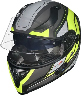 Produktbild von RT-826 COM Bluetooth Motorradhelm Integralhelm Pinlock Quad Fullface Sturzhelm Helm Black Neon XS (53-54)