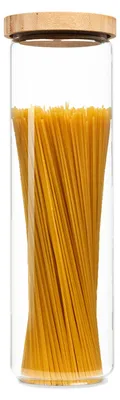 Produktbild von Stapelglas mit Bambusdeckel 1700 ml stapelbar luftdicht