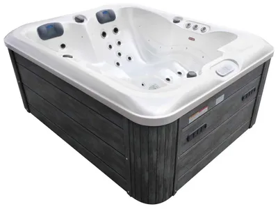 Produktbild von TroniTechnik® ENNA Outdoor Whirlpool mit Farblichtsystem, Sanitäracryl, Heizung und Hydromassage 200x160 cm