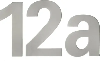 Immagine prodotto di Numero civico 4 VA ma 150mm L.117mm EDI