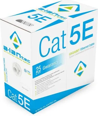 Obrázek produktu pro Alantec KIF5PVC305, 305 m, Cat5e, U/UTP (UTP), Bílá