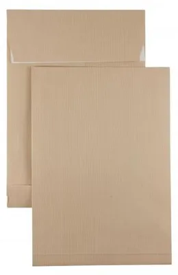 Produktbild von Kaenguruh B4 Faltentasche, Ormypack braun/braun 130g, mit Haftklebung Abdeckstreifen, Stehboden und Faltenbreite 40 mm