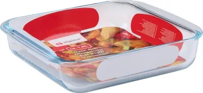 Zdjęcie produktu dla Żaroodporne Naczynie Kwadratowe Szklane Do Piekarnika Zapiekania Alpina 1.6