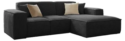 Produktbild von Ecksofa in Schwarz Siena