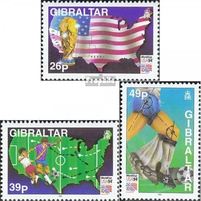Produktbild von Briefmarken Gibraltar 1994 Mi 687-689 (kompl.Ausg.) postfrisch Fußball