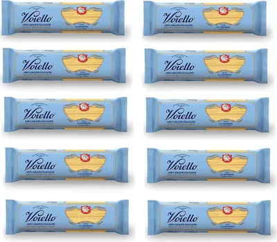 Produktbild von 10x Voiello La Linguina n°112 Pasta 100% Italienischer Weizen 500g Teigwaren aus Hartweizengrieß Bronze-Zeichnung