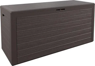Produktbild von Famanu Aufbewahrungsbox 280 Liter - Holzoptik für Garten und Balkon