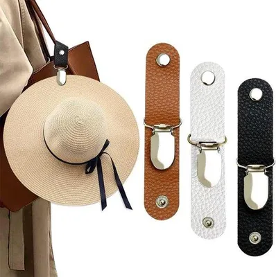 Immagine prodotto di 3 fermacappelli a forma di chicco di riso per cappelli da outdoor, zaini da trekking e altro ancora