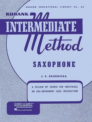 Produktbild von Rubank Intermediate Method Saxophone Saxophone Sheet Music Instruction Book Intermediate Band Method with Scales Arpeggios Technical Studies Articulation Exercises Solos Duets and Fingering Chart