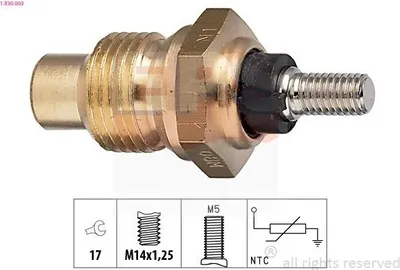 Produktbild von EPS 1.830.003 Kühlmitteltemperatursensor für FIAT DUCATO Pritsche/Fahrgestell (290) DUCATO Kasten (280) DUCATO Pritsche/Fahrgestell (280)