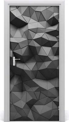 Produktbild von Tulup Türaufkleber 95x205 cm Dekorative Aufkleber Selbstklebend Wasserdichte Tapete Abnehmbar Schlafzimmer Wohnzimmer Wohnkultur - abstrakt 3D