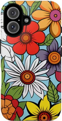 Produktbild von Buntes Blumenmuster – Hülle Kompatibel mit iPhone 16