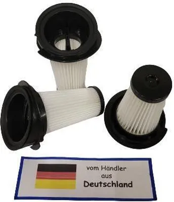 Produktbild von 3x Filter kompatibel mit Grundig VCH 9929, Akkusauger passt nicht beim Modell VCH 9929 L