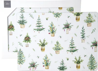 Immagine prodotto di Festive Holidays, tovagliette verdi, 2 pezzi, rettangolari