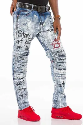 Produktbild von CD498 Herren Slim-Fit-Jeans im coolen Destroyed-Look