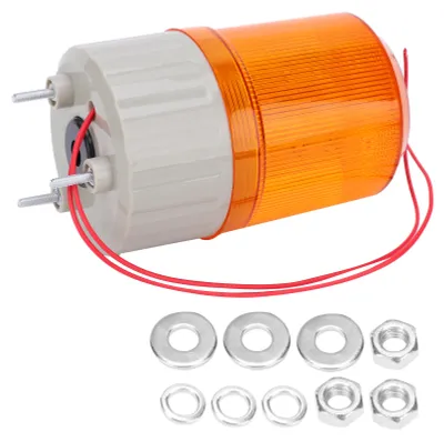 Image de Lampe d'avertissement BERM, lampe d'alarme de secours LED avec signal sonore et lumineux, modèle BEM-1081J, 220 V, couleur jaune