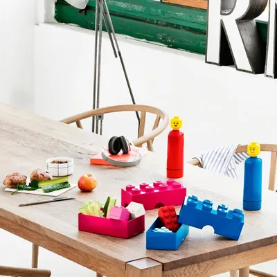 Obrázok produktu pre Box na obed LEGO Snack Box 8er, 20x10x8 cm, stohovateľný, farba:tmavozelená