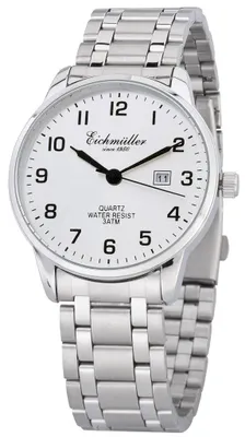 Produktbild von Eichmüller Herrenuhr ⇒ Datum Analog Edelstahlband silberfarben ⇒ Quarz