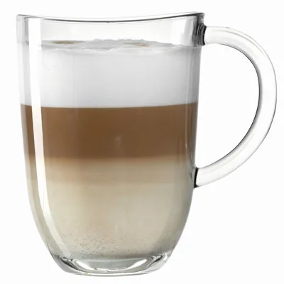 Produktbild von Leonardo Tasse Napoli, Glastasse, Becher, Kaffeetasse, Kalk-Natron Glas, klar, 380 ml, 024203