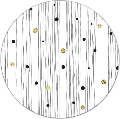 Produktbild von Herd-Abdeckplatte Glas Schneidebrett Ceranfeld-Abdeckung - 40 cm - Linien und Punkte