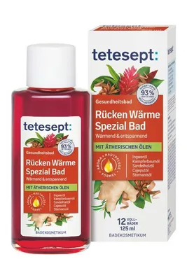 Produktbild von tetesept Rücken Wärme Spezial Bad 125ml.
