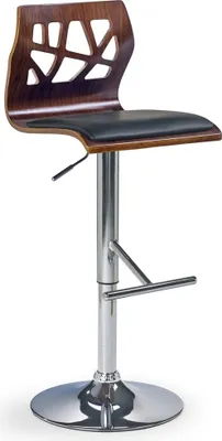 Produktbild von Halmar Barhocker H-34 - Nussbaum / schwarz / Chrom