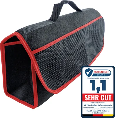 Image de Sac de coffre Sac de voiture Sac d'accessoires de voiture Organiseur noir rouge