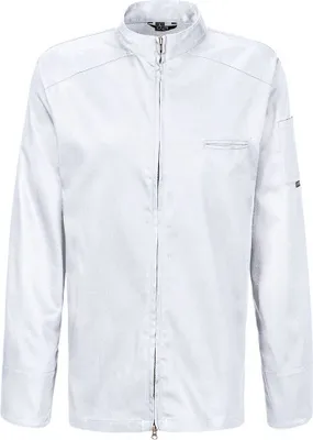 Produktbild von Kochjacke langarm, 2-wege RV, Fb. weiß, Gr. 3XL : 3XL : weiß : 65% Polyester 35%Baumwolle 220 g/m²