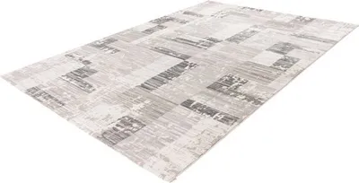 Produktbild von Pierre Cardin Lalee Teppich moderner trendiger Hotel Jiek Niederflorteppich verblasst 120x170 cm silber