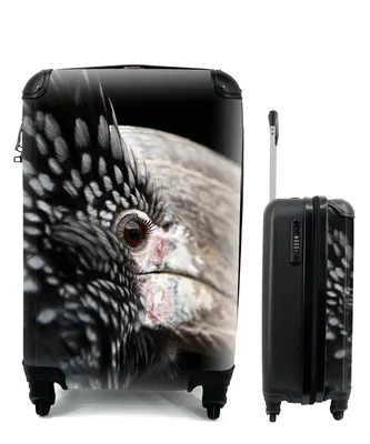 Produktbild von MuchoWow® Koffer Handgepäck Trolley Rollkoffer Kleine Reisekoffer mit 4 Rollen - Vogel - Schnabel - Federn - Cabin Size < 55x40x23 cm & 55x40x20 cm - Fotokoffer - Kabinenkoffer - Boardgepäck - Reise-Box - Reisekoffer - Reisegepäck - Koffer mit Bild - Trolley für Kinder
