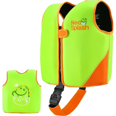 Immagine prodotto di Gilet di galleggiamento per bambini con cinture di sicurezza, adatto a bambini dai 1 ai 6 anni, marca KS-Green