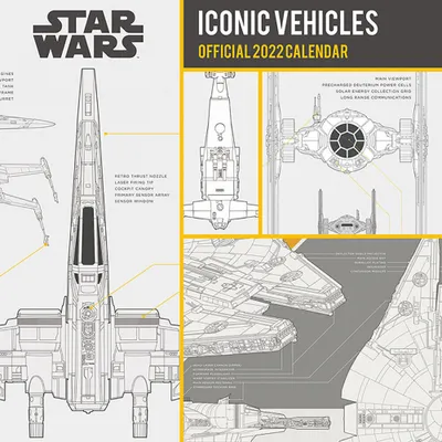Produktbild von STAR WARS - 2022 offizieller Kalender - legendäre Fahrzeuge - ca. 60 cm x 30 cm