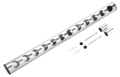 Wand-Weinregal Edelstahl für 12 Flaschen, hängend