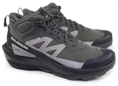 Image de Chaussures de randonnée Salomon Elixir Activ Mid GTX pour hommes, couleur gris foncé, taille 42 2/3