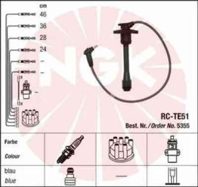Produktbild von Ngk Zündleitungssatz 5355