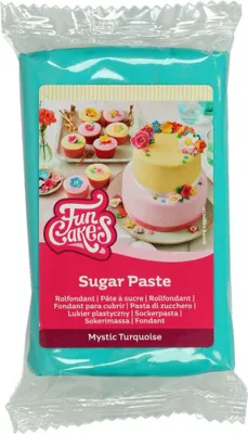 Produktbild von FunCakes Fondant Mystic Turquoise / Türkisfarben 250g