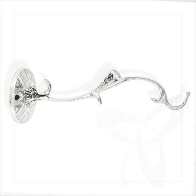 Produktbild von 2769 Wand Halterung Für Rauchfass Messing Versilbert L17cm, 130 Gr