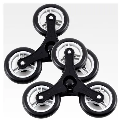 Produktbild von Ersatzrad-Set für Treppensteiger Einkaufstrolley, Dreikranzrad für Royal, Royal XXL & Scala Treppensteiger, 3 x Ø 130 mm