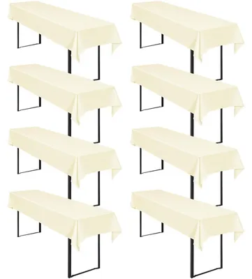 Obrázek produktu pro Běžná ubruska na stůl, béžová, 250 x 100 cm, 8 kusů, polyester