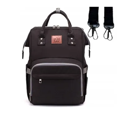 Produktbild von Baby Kinderwagen Organizer Tasche Buggy Hängen Kinderwagentasche für Mama und Papa wasserdicht Kinderwagentasche & Buggy Organizer Schwarz