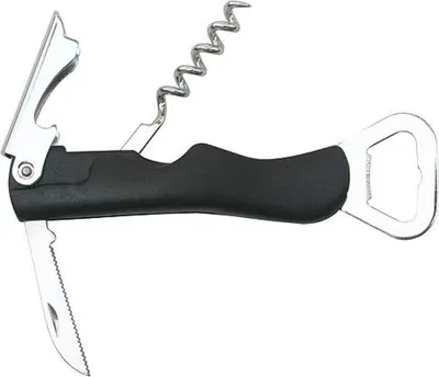 Imagen del producto de Abrebotellas multifuncional Strend Pro MO101, 3 en 1, con sacacorchos y cuchillo