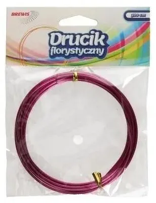 Immagine prodotto di Fili metallici per fioristi 3 m x 2 mm, rosa - Brewis
