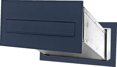 Immagine prodotto di Cassetta da Incasso Passante 6PN Anthracite Profondità 260-410mm Cassetta Postale da Esterno con mascherina 2 Chiavi Posta da Esterno Buca Lettere