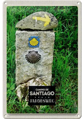 Produktbild von Blechschild Reise 20x30cm Spain Camino De Santiago Jakobsweg