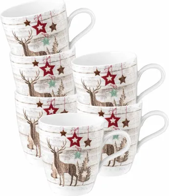 Produktbild von Seltmann Weiden Life Christmas Henkelbecher 400 ml 6er Set
