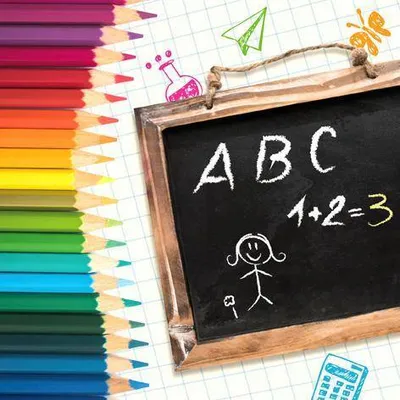 Produktbild von 20 Servietten ABC - Schultafel an Buntstifte 33x33cm